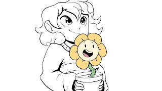 Saying A Lot Of Things as Flowey (Undertale Animation) Resimi