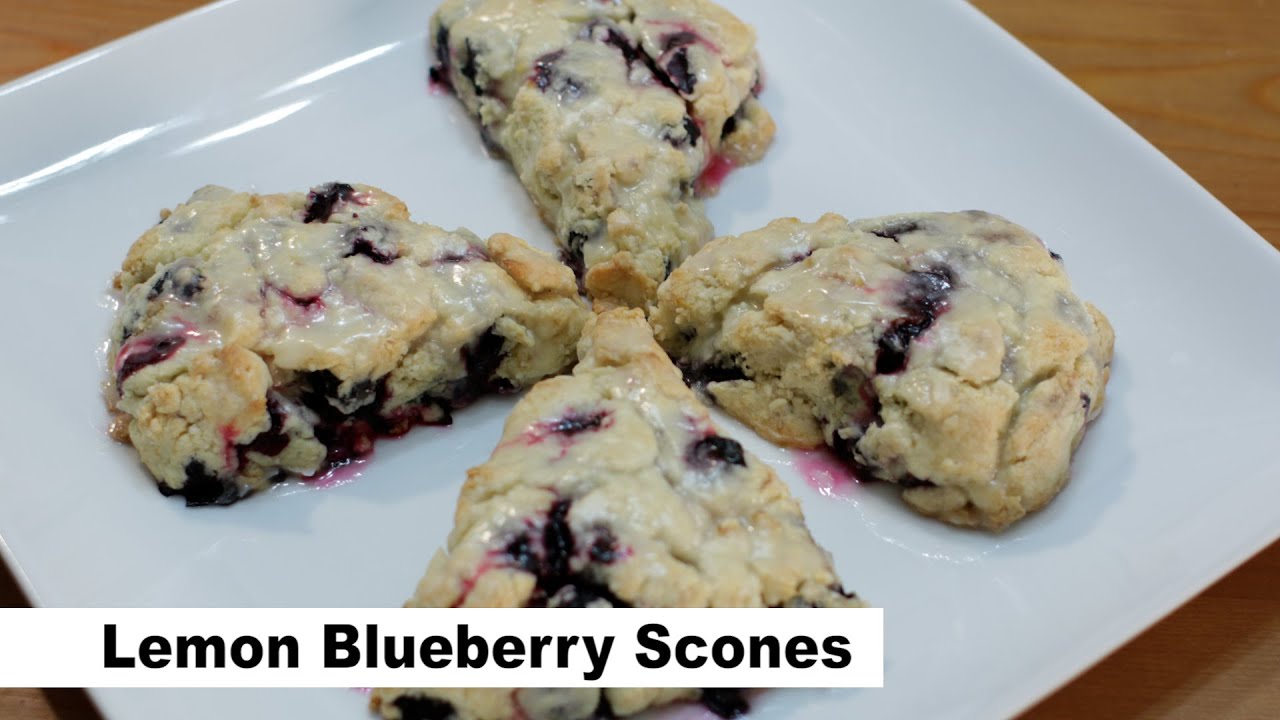 How to make Lemon and Blueberry Scones | Easy Homemade Scones Recipe ...