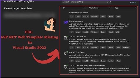FIX: ASP.NET Web Template Missing in Visual Studio 2022
