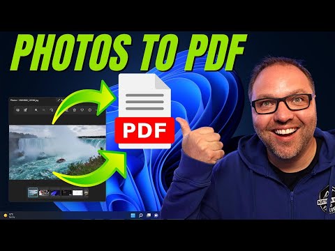 Video: Hvordan konverterer jeg en PDF til en TIFF i Windows 10?