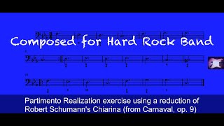 Composing Partimento Rockimento [1/3]. "R. Schumann Says Chiarina Don't Leave". Exercise.