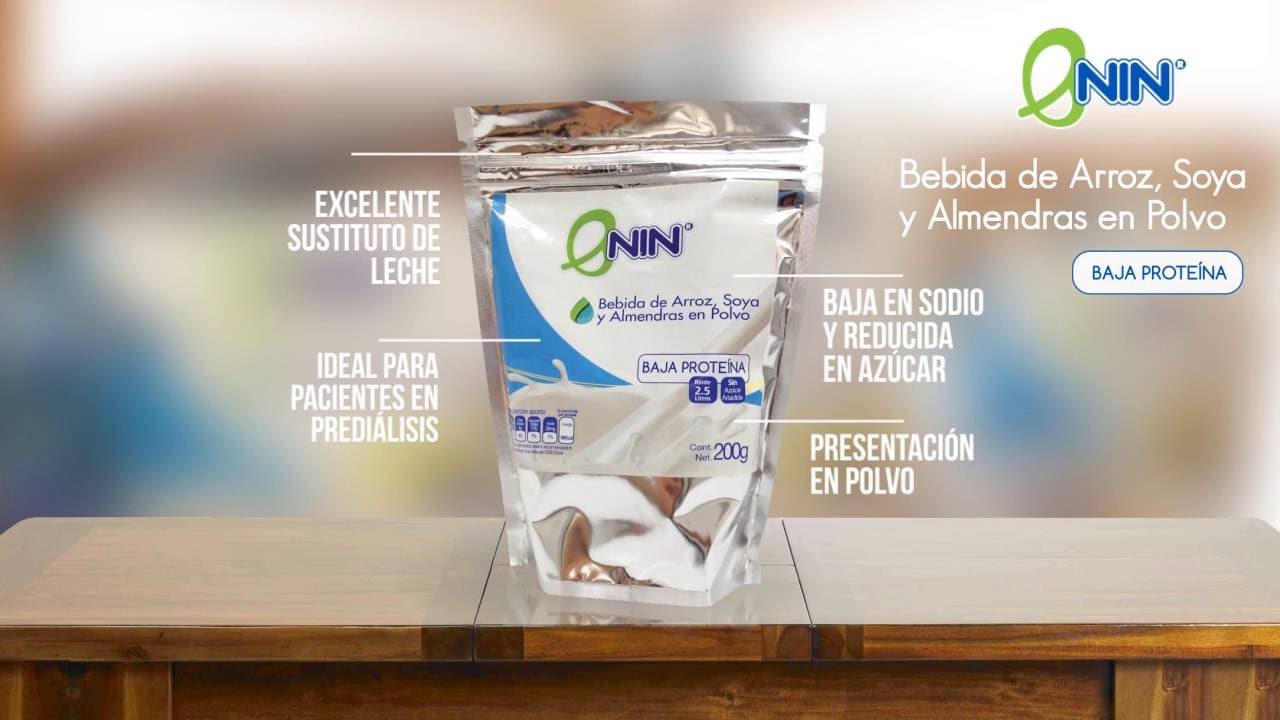 Bebida de Arroz, Soya y Almendras NIN (Sin Diálisis) video to gif