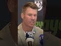 David Warner gives Ashes prediction and Bazball jibe #cricket #ashes #shorts