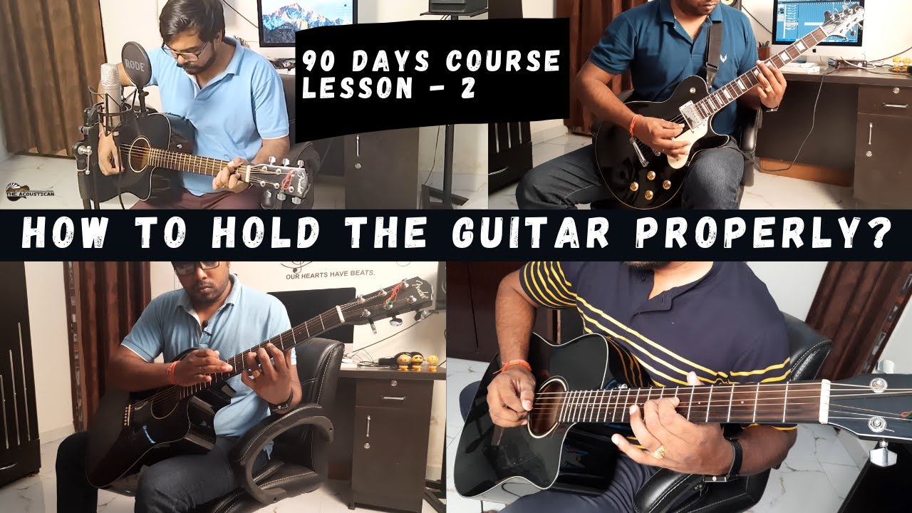 How to Hold Acoustic Guitar | Online Guitar Teacher in India | Online