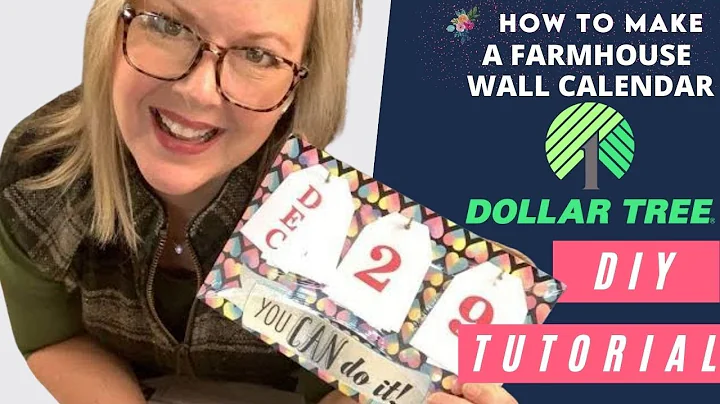 How to Make a $2 Dollar Tree Farmhouse Calendar | DIY Wall Calendar