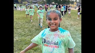 Pittsfield Elementary students participate in the PTO's largest fundraiser, a vibrant color run.