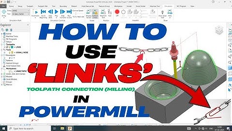 POWERMILL LINKS, DELCAM LINKS OR POWERMILL TOOLPATH CONNECTION #powermill #delcam @CADCAM_KANPUR