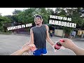 Binigyan ko ng Hamburger! | Sinuntok pa ako!