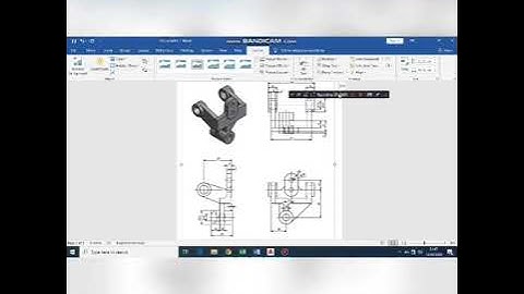 Tutorial Make Worm Gear Bracket 3D with Autocad