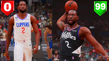 KAWHI LEONARD BUILD, BUT EVERY SCORE = 1 BADGE UPGRADE