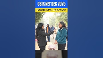 CSIR NET Dec 2025 Exam Centre review - Student Reaction! #csirnet2025 #pw #studentsreviews