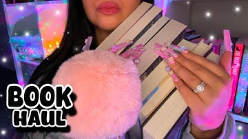 ASMR Book Haul 💕📚 tapping - tracing - gripping✨ book triggers 🫶