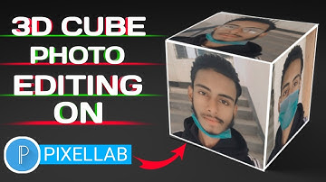 How To Create A 3D CUBE Style image on Mobile PixelLab 💫🔷 | PixelLab image Editing Tutorial 💫🔷