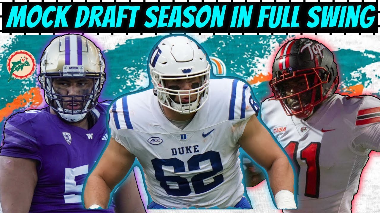Miami Dolphins 2024 NFL Mock Drafts & Discussing OBJ YouTube