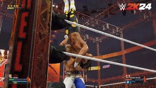 WWE 2K24 - Cody Rhodes vs. Seth Rollins | Hell in a Cell