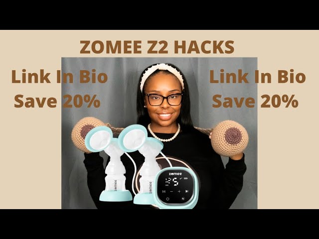 Zomee Z2 Breast Pump With Hands Free Cups