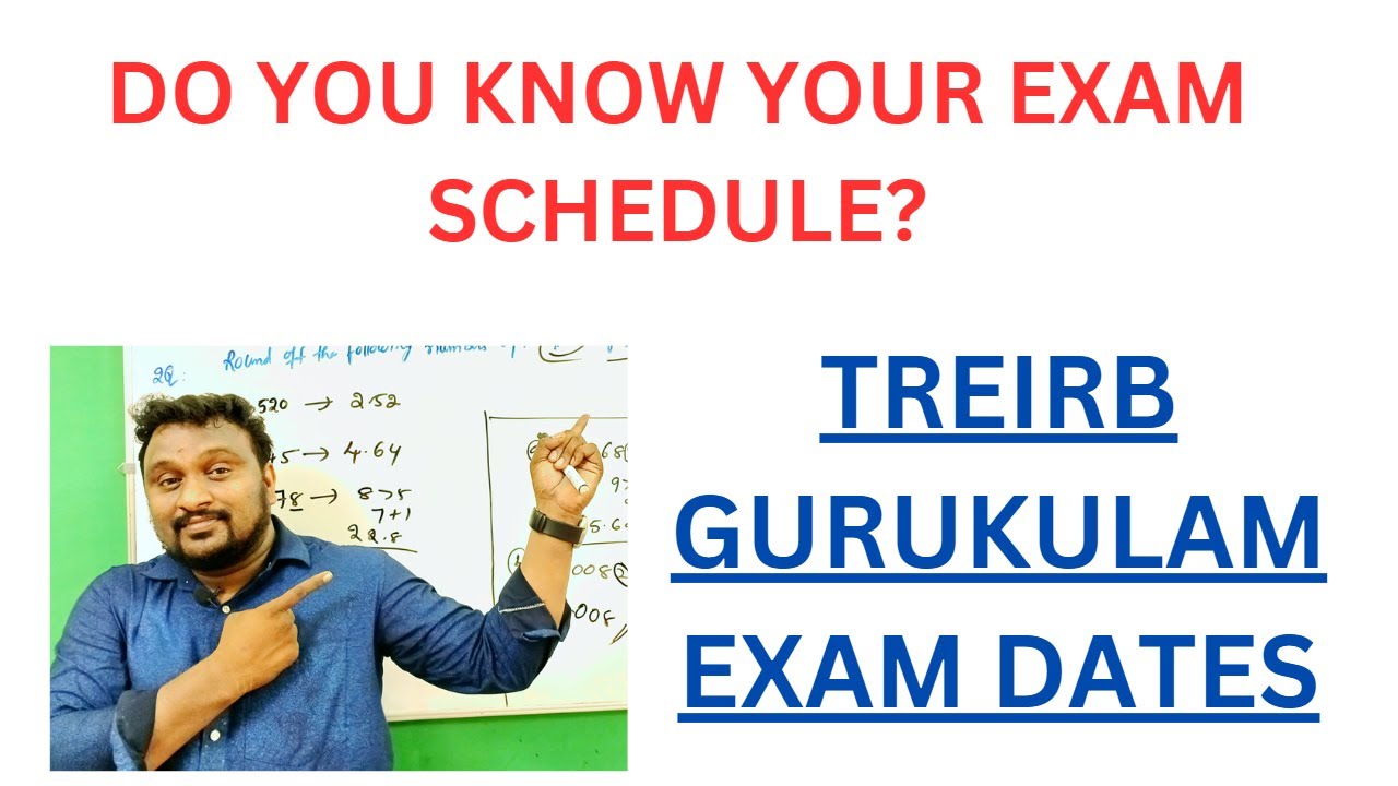 GURUKULAM EXAM DATES DECLAREDTREIRB JL DL PGT TGT EXAMS DATES YouTube