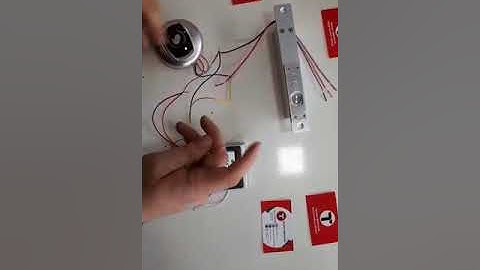 Manyetik Bold kilitle  temassız el sensörü ve şifreli cihazın bağlantısı ve çalıştırılması