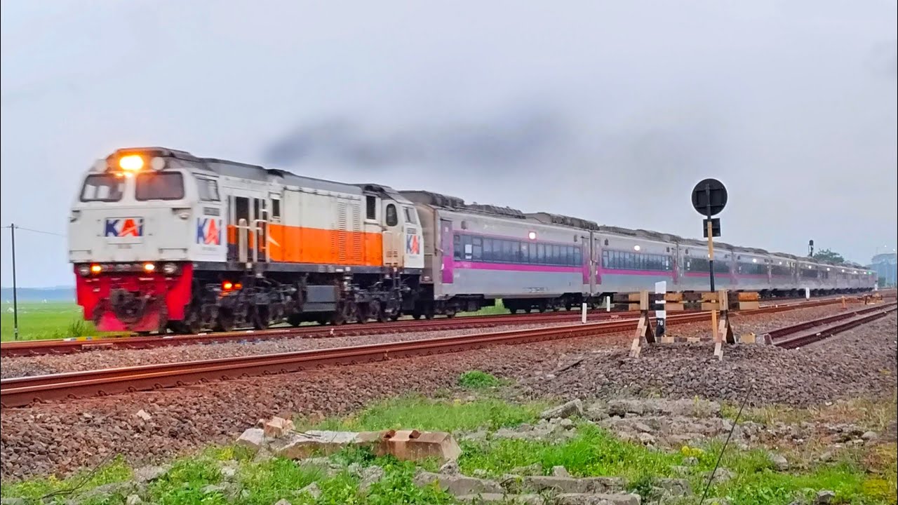 JALUR DI DEPAN BELUM AMAN‼️Kereta Api Eksekutif Argo Sindoro Dipaksa Berhenti di Stasiun Batang