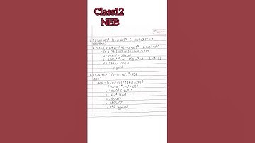 NEB class 12 complex number