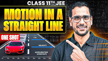 MOTION IN A STRAIGHT LINE in 1 SHOT | All Concepts & PYQs Covered | Basic to Advanced | Class 11 JEE