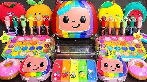 ALL RAINBOW SLIME | Mixing Random Slime | Most Satisfying Relaxing Slime video