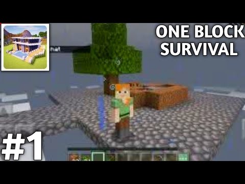 Craft world One block Survival gameplay part 1 || New update - YouTube