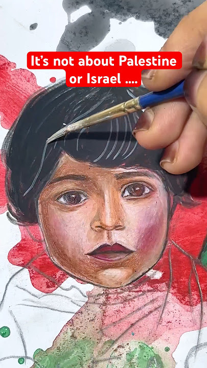Painting the war in Palestine ๐ข๐ต๐ธ...#art #shorts #palestine