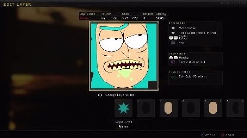 Black Ops 4 Emblem Tutorial -  Rick Sanchez (Rick & Morty)