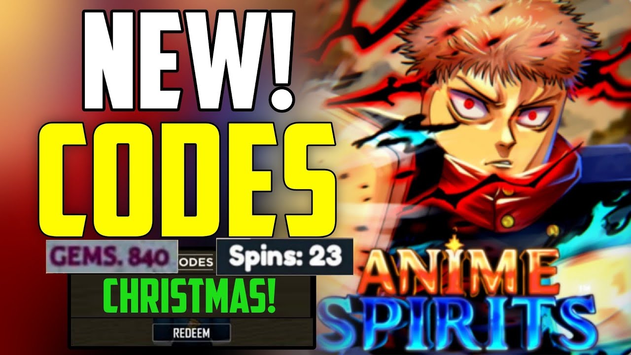 Anime Spirits codes December 2023