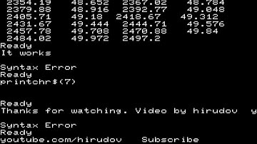 Fujitsu FM-8 {BASIC Test} (1981)