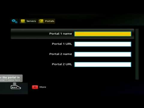 How to add an IPTV portal to a MAG 250 254 256