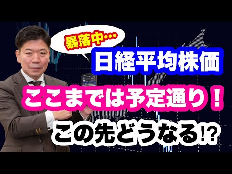 暴落中の日経平均株価 ここまでは予想通り！この先どうなる？