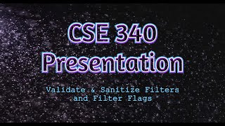 Famous CSE 340 - Presentation: PHP Validate & Sanitize Filters and Filter Flags Wealth