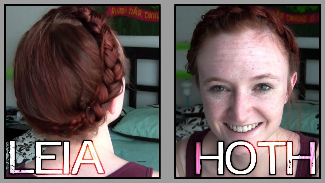 star wars hair tutorial - leia hoth crown braid