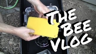 Solar Wax Melter Test  Bee Vlog #118  Sep 7, 2013