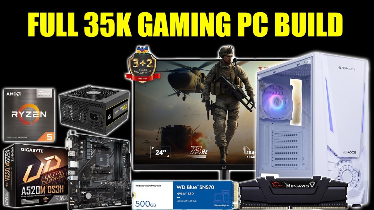 Rs 35000 FULL GAMING PC BUILD IN SEPTEMBER 2023 UNDER 35K FULL GAMING