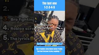 Top 5 Funniest Zesty Music Barber Pranks That Had Everyone Crying ! 🤣 #Top5 #Funny #Viral #shorts