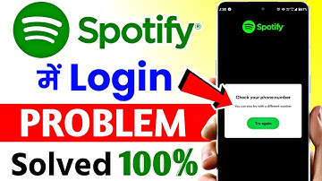 Spotify login problem with phone number ,How to fix spotify check your phone number problem