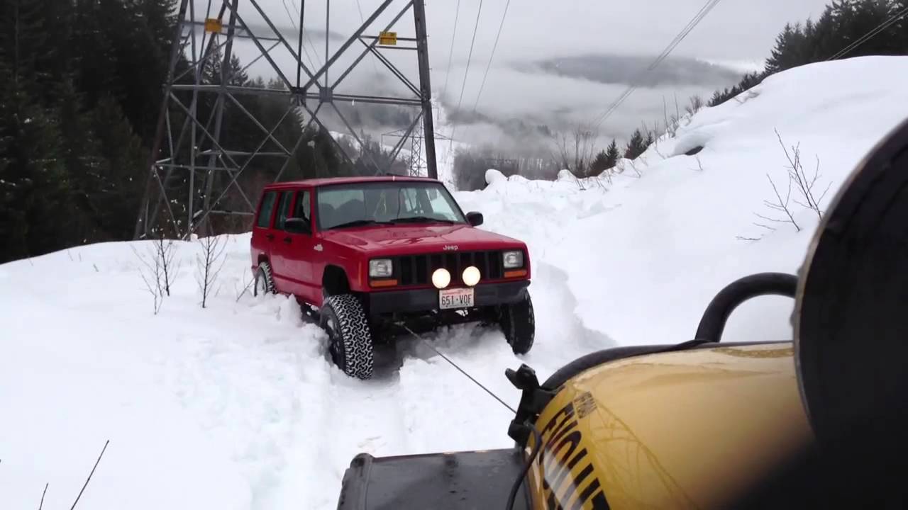 Snow winching YouTube