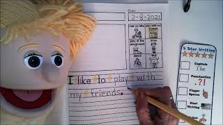Kindergarten Writing - I like to ...
