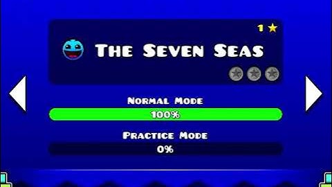 Geometry Dash Meltdown - The Seven Seas Walkthrough - No coins