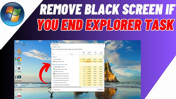 How to Remove Black Screen IF You have End Windows Explorer Task | Fix Black Screen