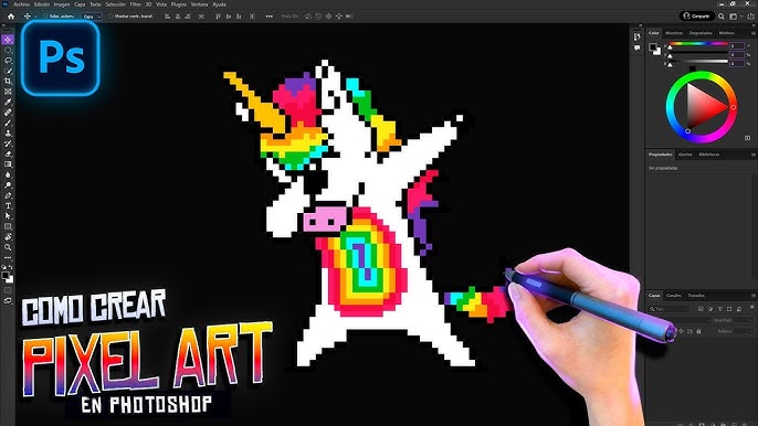 Pixel Art Unicorn Dab