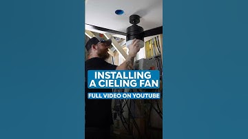 INSTALLING A CEIILING FAN - With Carlon Fan Rated Box