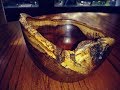 Wood Turning a Natural Edge Mimosa Bowl Spectacular Grain