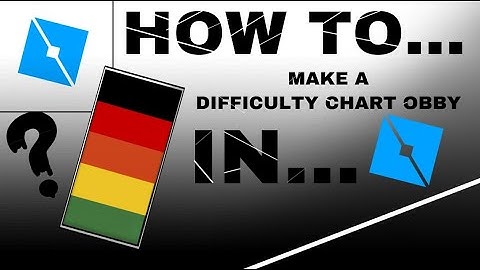 How To Make A Difficulty Chart Obby In Roblox Studio! || 2021
