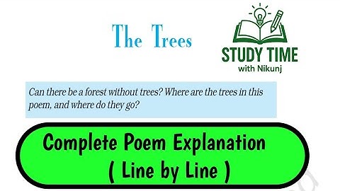 The Trees Class 10 English Poem | Full Summary & Line by Line Explanation | CBSE 2025-26 