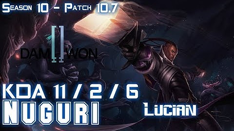 DWG Nuguri LUCIAN vs SYLAS Top - Patch 10.7 KR Ranked
