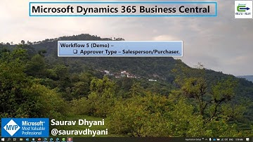 MSDYN365BC - Workflow 5 Demo - Approver Type=Salesperson/Purchaser
